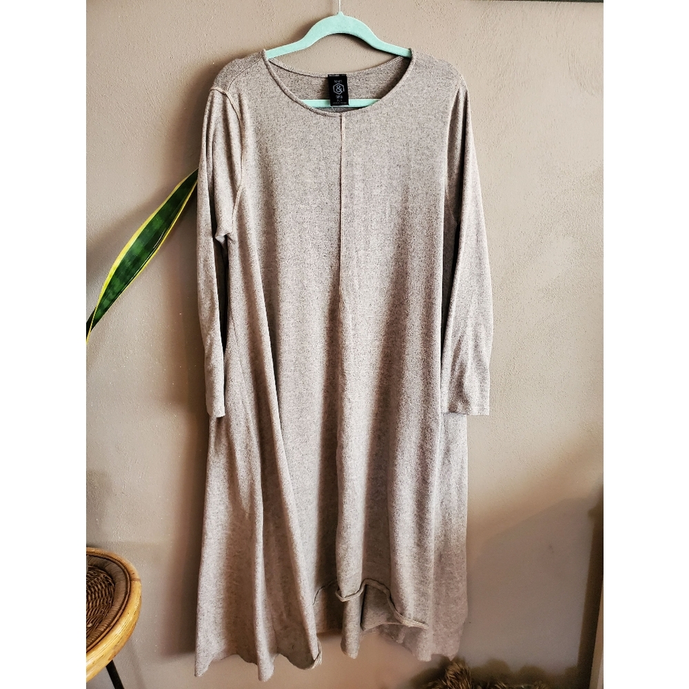 Agnes & Dora grey sweater dress with pockets